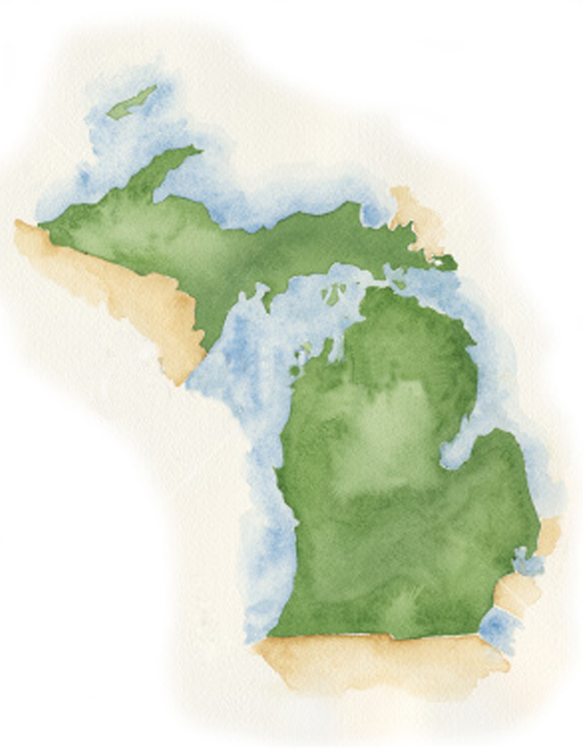 map of Michigan